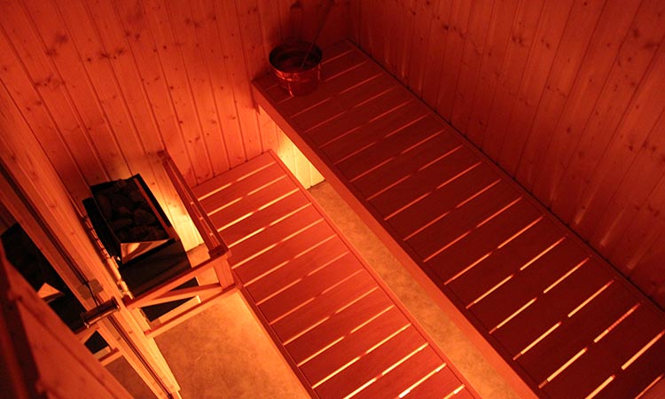 Inside lighting Harvia Basic Line steam sauna